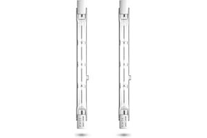 Bonlux 200W R7S Alogena 118mm Dimmerabile Bianco Caldo 2800K Lampada Alogena Lineare R7S 3900lm per L'illuminazione Domestica, Lavoro, Sicurezza, Stradale, Illuminazione del Paesaggio, Ecc (2Pcs)