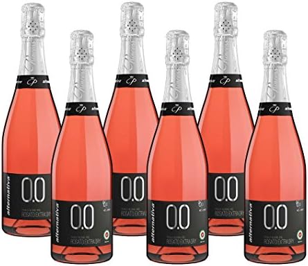 alternativa® - Sparkling Rosè Extra-Dry - 0.0% vol (Pack of 6 bottles 750ml)