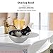 Anself Stainless Steel Men's Shaving Bowl, Silver