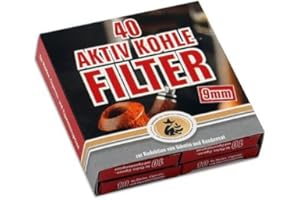 ERMURI GENUSS COMPANY Pipe Filter Ermuri Activated Carbon 9 mm 10 boxes 40 Filter