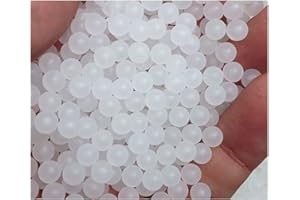 CIZIHUU Diamètre de perle à billes PP solide blanc,2mm-1000pcs