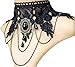 Produktbild Oblique Unique Damen Kette Gothic Collier Acryl Spitze Armbänder mit Ring Fußkette Lolita -wählbar (Halsband 1)