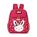 Produktbild lvedu Kids Rucksack Kinder Kleinkind Kindergarten Pre Schule Mittagessen Tasche Cute Mini Kaninchen Travel Rucksäcke dunkelrosa
