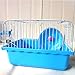 Produktbild DAHAI FU 1 STÜCK 1 STÜCK Mini Idyllischen Kleinen Käfig Hamsterkäfig Nest Schüssel Rad Wasserkocher Unterstützung Für Kleine Haustier Nest Hamster Mauskäfig (BLUE)