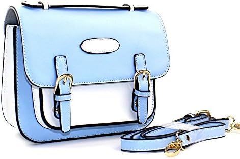 Shaveh PU Leather Single shoulder Camera Bag Case with adjustable Shoulder Strap for Fujifilm Instax Mini 7s,, Mini 8, Mini 25,Mini 70, Mini 90 Mini 9 Instant Cameras and Polaroid Instant Camera(Blue)