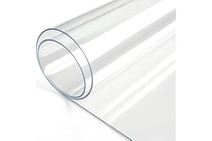 . ILUMINA TU VIDA . PANDA HOME PANDAHOME - Hule Mantel Transparente Comedor Y Cocina Pvc Protector cubierta de escritorio o mesa Varias Medidas-Grosor 0.4mm-1.4 x 2.5m