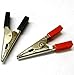 Produktbild BSP C1403 Aligator Mikro Mini Krokodilklemmen Schelle Schwarz und Rot Paar 50mm