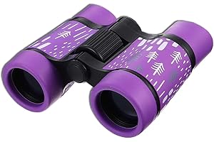 Anmete Binoculars for Kids 4 Times Children Binoculars Toy Compact Binoculars for Bird Watching Outdoor Explorer Shockproof Children Binoculars Safari Adventure Educational Binoculars Kids Age 3-12