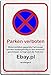 Produktbild Blechschild "Parken verboten - Ebay" Spruch ca. 20x30cm