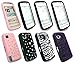 Produktbild Emartbuy ® Nokia 5230 Bundle Pack 4 Silicon Skin Cover / Case - Schwarz Stars, Rosa Stars, Zebra Schwarz Weiß & Lila Zebra