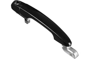 BGYZD Styling auto Anteriore Posteriore Destra Sinistra Nero Esterno Esterno Maniglia Della Porta Misura Per Hyundai Tucson 2005 2006 2007 2008 2009-Front_Left