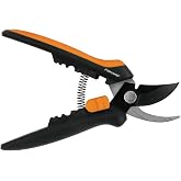 Fiskars &ccedil;i&ccedil;ek&ccedil;i makası SP14, uzunluk: 24 cm, y&uuml;ksek kaliteli &ccedil;elik bı&ccedil;aklar/plastik sap, siyah/turuncu, masif, 1051601