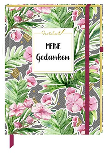 Preisvergleich Produktbild Notizbuch - Notebook Meine Gedanken (Stoffeinband)