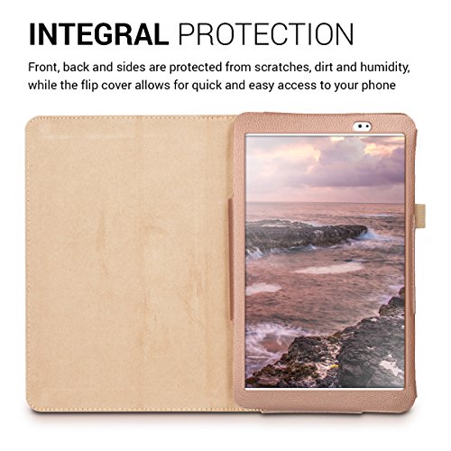 kwmobile Hülle für Huawei MediaPad T1 10 – Tabletcover Slim Case Tablet Schutzhülle – Smart Cover Tabletcase Rosegold - 4