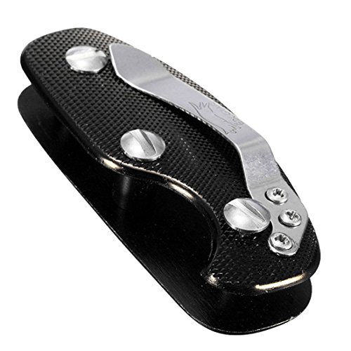 Neuer Aluminiumschlüsselhalter Clip Organizer Ordner-Schlüsselring-Kasten-Taschen-Werkzeug-Schwarz - 5