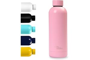 Bouteille isotherme 500ml - Otto Koning - Bouteille d'eau Isotherme conserve les boissons froides pendant 24 heures et les boissons chaudes pendant 12 heures. Gourde isotherme étanche sans BPA.