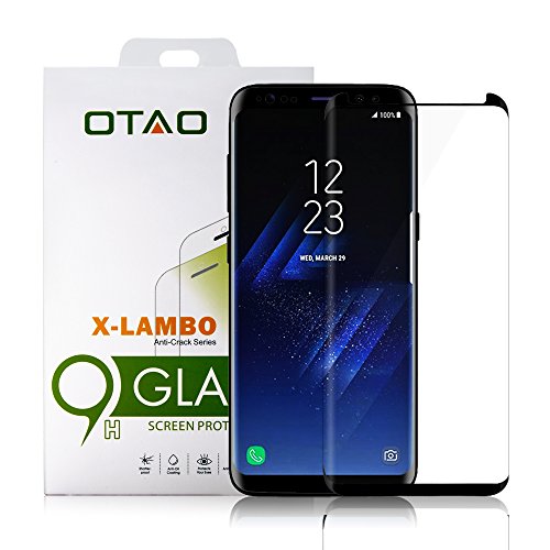 Samsung Galaxy S8 Displayschutzfolie, Otao [case-friendly Version] 3D Curve Passform klar gehärtetem Glas Displayschutzfolie für Samsung S8 Displayschutzfolie