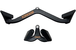 KORIKAHM Ergonomic Design Lat Pull down Bar Grip Handle, Lat Pulldown Attachments, Strength Trainer for Athletes, Climbers & Fitness Enthusiasts