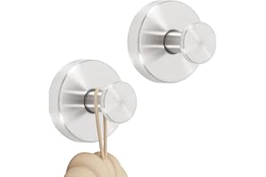 Bafiwu Appendi Accappatoio Bagno, 2 Porta Asciugamani Ventosa, Gancio Accappatoio Doccia, Ganci Ventosa Bagno, Porta Accappatoio Da Bagno, Per Finestre, Gancio Accappatoio Doccia (argenteo)