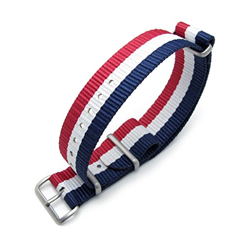 MiLTAT G10NATO-Uhrenarmband, Ballistic-Nylon, poliert, 21mm, franzsische Edition MiLTAT G10NATO-Uhrenarmband, Ballistic-Nylon, poliert, 21mm, franzsische Edition