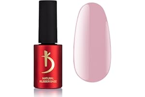 Kodi Professional Rubber Natural Base Gel Polish – Natürlicher Nackter Base Coat Gel Nagellack – Unterlack Nagellack UV/LED – Basislack in Nude-Tönen (Pink, 7ml)