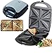 Produktbild 4er Sandwichmaker | 1500 Watt | Sandwich Maker | Edelstahl Sandwichtoaster | Waffeleisen | Paninitoaster | Elektrogrill | 8 Sandwichecken | Antihaftbeschichtung | Thermostat (Sandwichmaker)