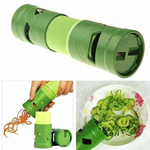 1 Stück Gemüse, Obst, Veggie Twister Cutter Slicer Küchenverarbeitung Werkzeug Garnieren Obst & Gemüse Werkzeuge zufällige Farbe - 7