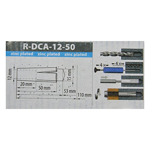MDW RAWL M12 Befestigungsdübel Beton für Kernbohrständer 50 Stück - 3