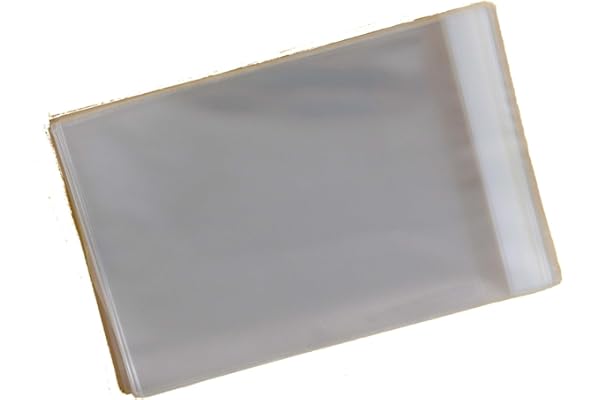 Sacs de présentation auto-scellants en cellophane pour brochures 23 x 18 cm / magazines JW - 185 x 228 mm + rabat de 30 mm - 40 microns
