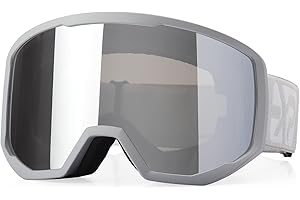 EXP VISION Masque de Ski Pro Anti-buée Lunettes de Ski, 100% Protection UV400 Masques de Snowboard, Masque et Lunettes de Ski Moto Skateboard pour Hommes, Femme, Garçons et Filles