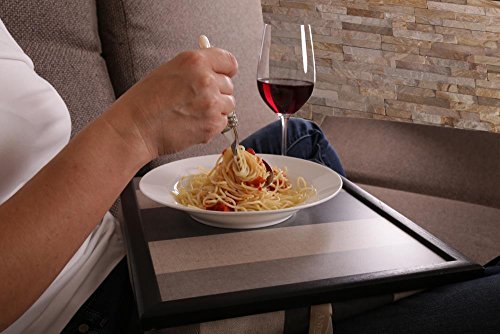 Andrew´s Knietablett Laptray mit Kissen Tablett Check Black - 4