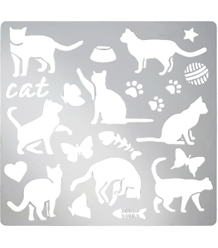Stencil A Forma Di Aquila 11,5 X 15 Cm (S) Riutilizzabile Motivo - 4
