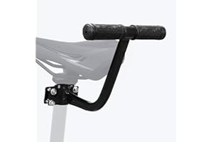 BAYINBROOK Rear Bike Seat with Backrest Cushion Bicycle Carrier for Children Soft Foldable Back Cushion Footrest and Armrest Set Bicycle Accessories