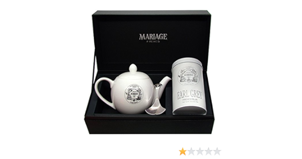 Mariage Freres Coffret Degustateur Earl Grey French Blue Schwarzer Tee Teekanne Teedose Loffel Set Amazon De Lebensmittel Getranke