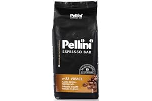 PELLINI N82 Vivace Kawa Palona w Ziarnach, o Pełnym i Dobrze Wyważonym Smaku i Intensywności, Opakowanie 1 Kg