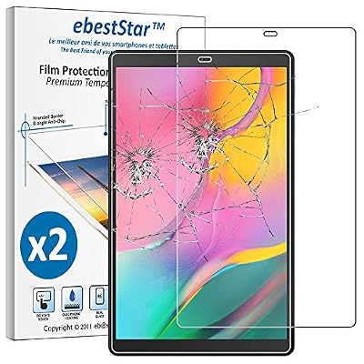 ebestStar - Pack x2 Verre Trempé Compatible avec Samsung Galaxy Tab A 10.1 2019 T510 T515 Film Protection Ecran Vitre Protecteur Anti Casse, Anti-Rayure, Pose sans Bulles [Tab: 245x149x7.5mm, 10.1"]