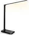 Lixada USB Lampada da Tavolo con Funzione di Protezione Degli Occhi Lampada Scrivania Pieghevole Portatile da 24 LED Scrivania Touch Control Sensibile Alla Luce 3 Livelli Dimmerabile