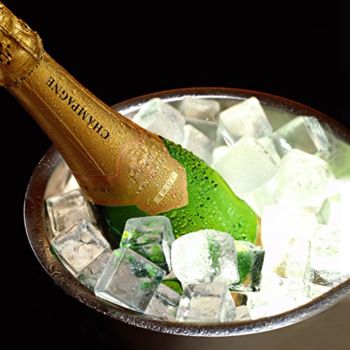 Baytter 1,3L doppelstöckiger Eiswürfelbehälter Edelstahl Eiseimer Eisbehälter mit Zange und Deckel - 7