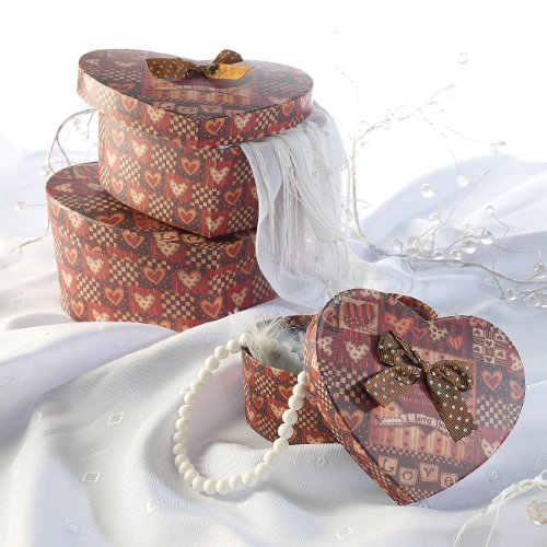 infactory Herzförmige Geschenk- & Deko-Boxen, 3er-Set - 7