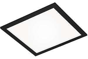 ‎BRILONER Briloner Leuchten - LED Panel, LED Deckenleuchte, Deckenlampe, Deckenstrahler, 12 Watt, 1.300 Lumen, 4.000 Kelvin, Weiß-Schwarz, 295x295x55mm (LxBxH), 7191-015