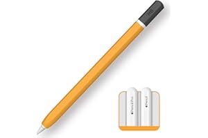 TRONWIN Apple Pencil Pro hülle，Case für Apple Pencil Pro and 2. Generation Hülle Silikon Schutzhülle Perfekter Grip Skin Kompatibel mit Apple Pencil 2. Generation (Gelb)