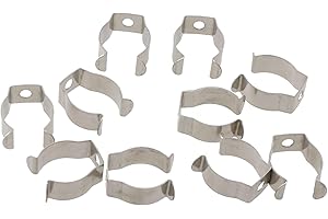 FACAIIO Secure Your Tools - Grucce resistenti per attrezzi, 10 clip a molla in acciaio , robuste e di lunga durata (19 mm)