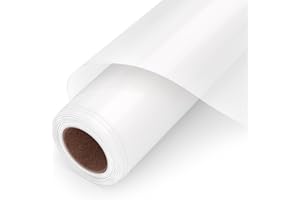 HKC Sublimation HTV Flex Thermocollant Pour Tissu Coton, Vinyle de Sublimation Film 12" X 5FT Rouleau, Taux de transfert élevé, pour tissu en couleur foncée/claire (Matte)