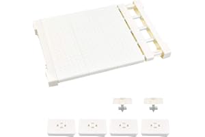 JAOMON Schrankorganisator Regalteiler, Ausziehbarer Schrankregal verstellbare Regalböden Regaltrenner Lagerregal Teleskop-Schranksystemeinstellbar Separator Schrank Gaderobe Küche Badezimmer(38-55cm)