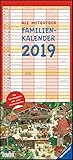 Ali Mitgutsch Familienkalender 2019 - Wandkalender - Familienplaner mit 5 Spalten - Format 22 x 49 cm: Rundherum in Stadt und Land by 