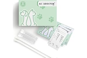 2X Accudoctor Test für Katzen Giardia Lamblia Ag + FPV Panleukopenie Felina Stuhl Pet durchfall mittel schnellteste unsichtbarer Katze Rapid Test Schnelltest Giardien Giardientest Giardia Würmer Wurm