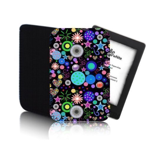 Biz-E-Bee Exclusive 'psicodélico Maraña' negro [Tab PPW] Kindle Paperwhite Tablet Funda de neopreno golpes y resistente al agua, funda, funda