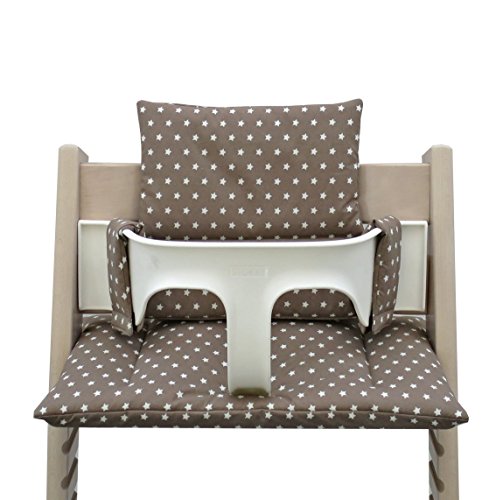 Blausberg Baby - Sitzkissen für Tripp Trapp Hochstuhl - taupe mit Sternen