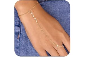 Calkkrer Pulsera de muñeca dorada con dedo, elegantes pulseras de cristal, pulsera de moda para la mano, cadena de mano para mujer, joyería de verano tendencia, L, Cristal