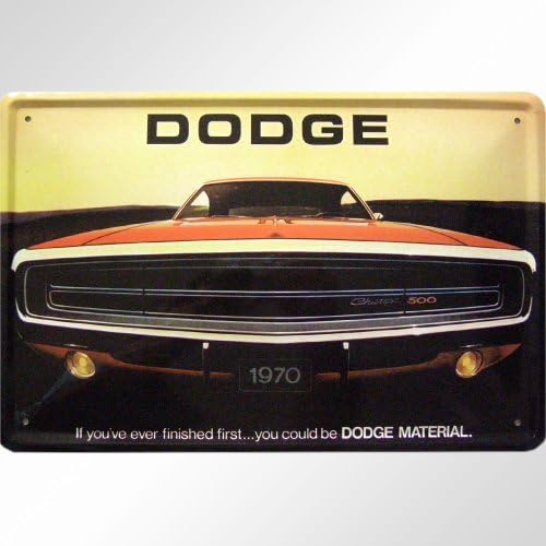 'Metal Wall Plaque "Dodge Charger 1970